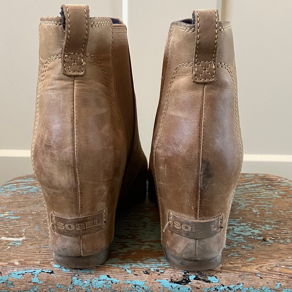 Sorel Brown Ankle Booties - Picture 2 of 9